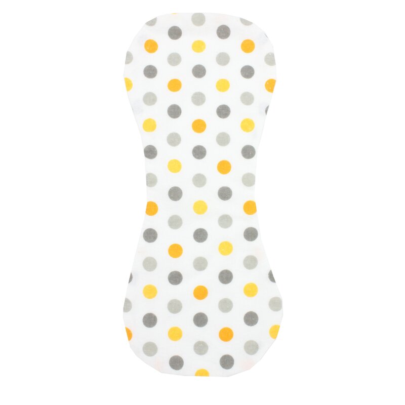 Protectie anti-regurgitare, alba cu buline colorate, 45x19cm