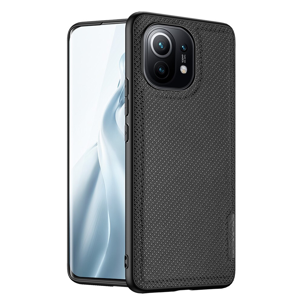 Husa premium NEVOX StyleShell Nylo pentru pentru Xiaomi 11 5G, negru