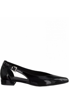 Pantofi dama, Marco Tozzi, Patent Casual Low Heel Flats, Piele ecologica, Negru Pantofi dama, Marco Tozzi, Patent Casual Low Heel Flats, Piele ecologica, Negru