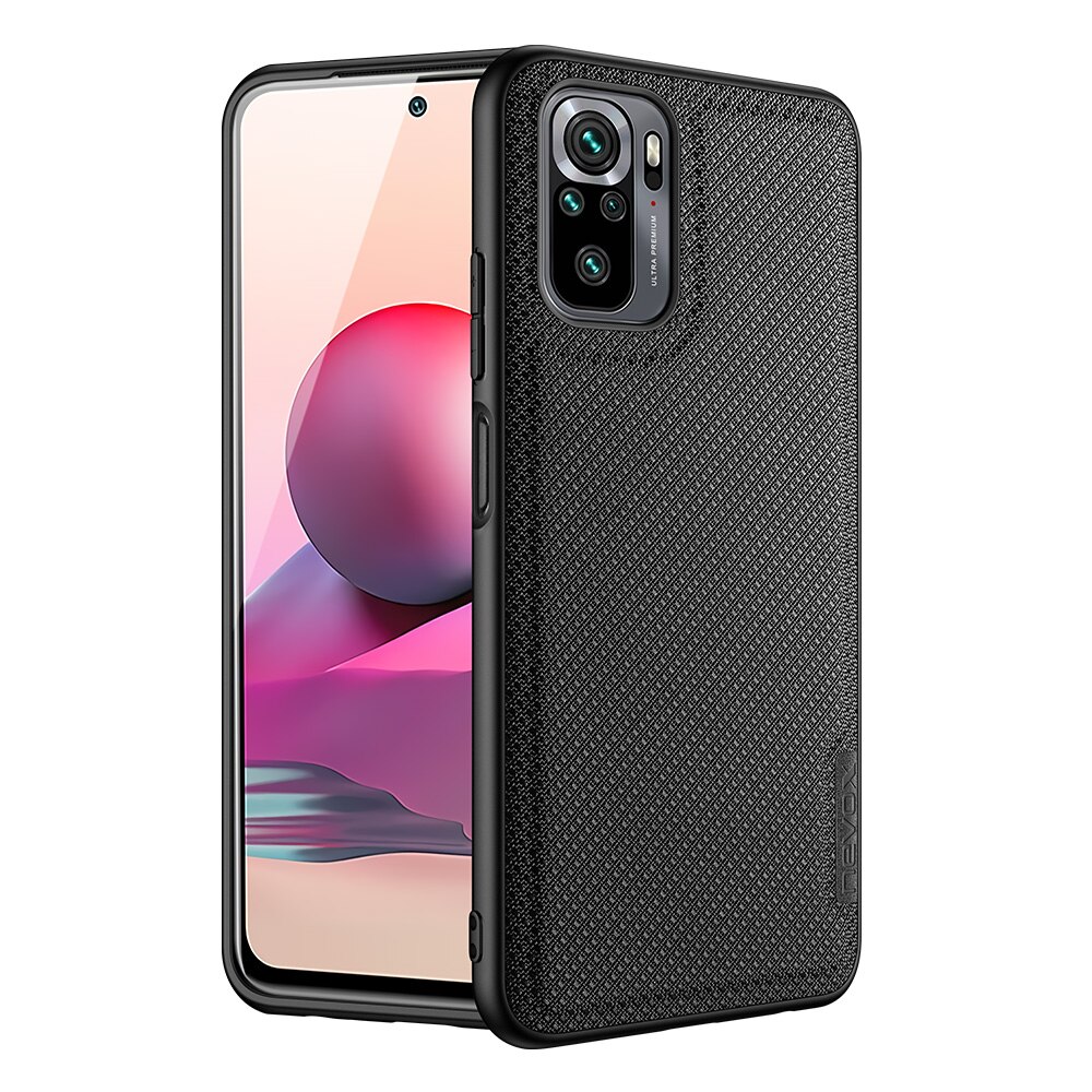 Husa premium NEVOX StyleShell Nylo pentru pentru Xiaomi Redmi Note 10S / Redmi Note 10, negru