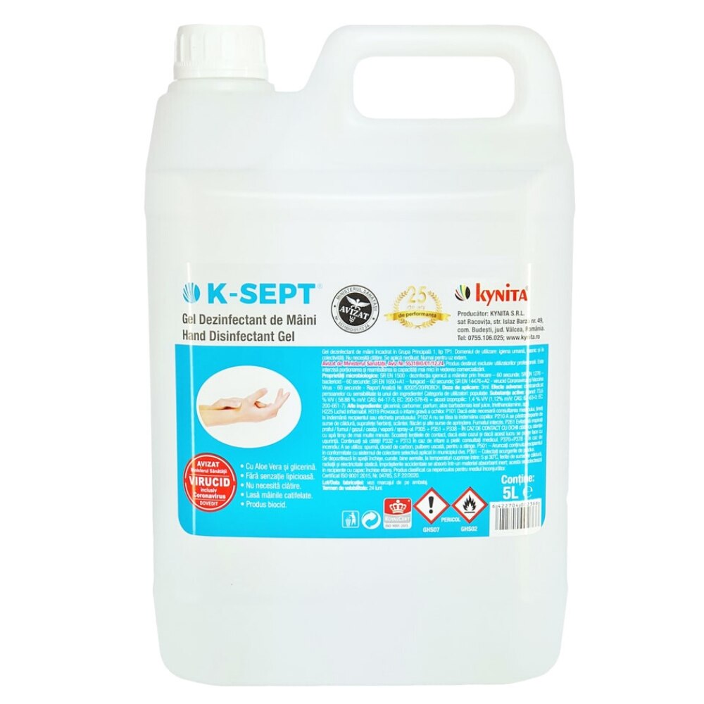 Gel Dezinfectant De Maini K-Sept 5L
