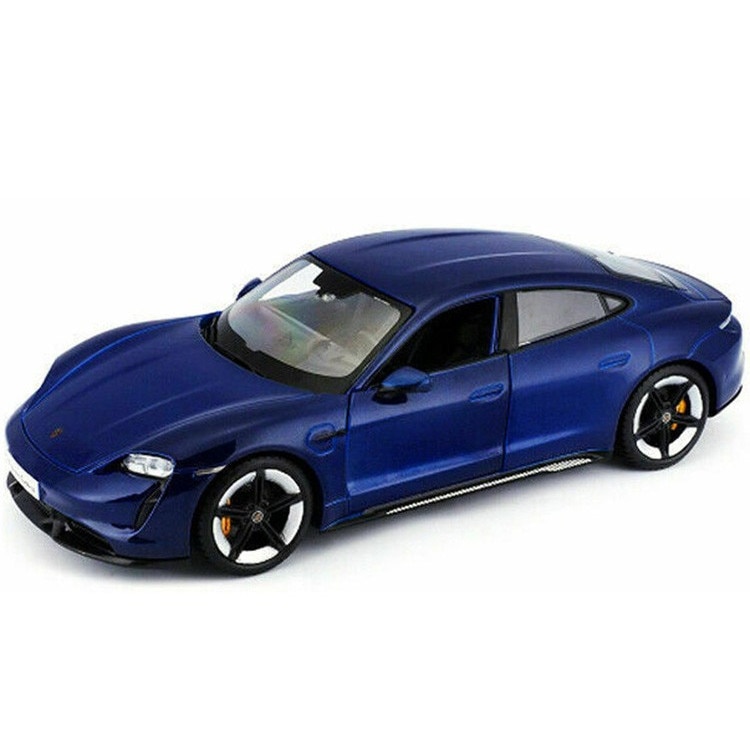 Macheta Porsche Taycan Turbo S Bleumarin - 1/24 Bburago