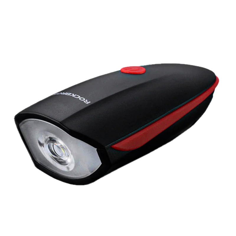 Lanterna LED cu sonerie Rockbros, cu acumulator, incarcare USB