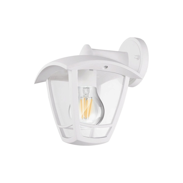 Felinar cu brat berlin alb e27 ip44