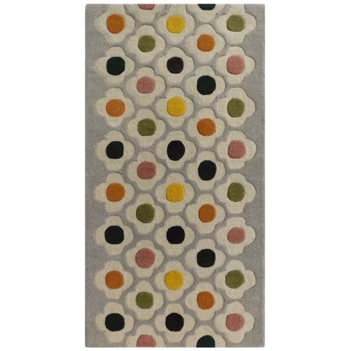 Covor, Bedora, Flower, 160x230 cm, 100% lana, multicolor, finisat manual