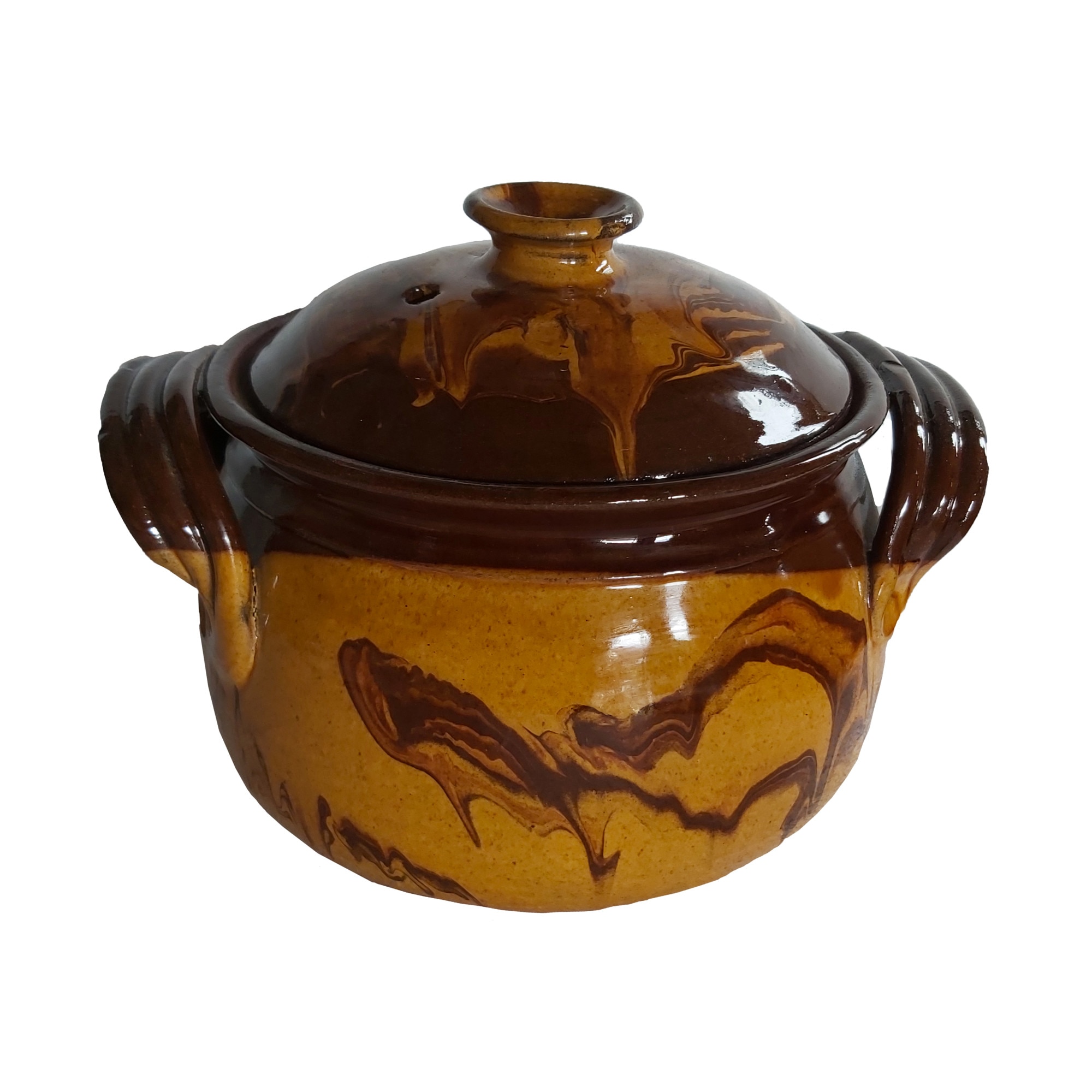 Oala ceramica sarmale, cuptor, rotunda, 4 litri, multicolor