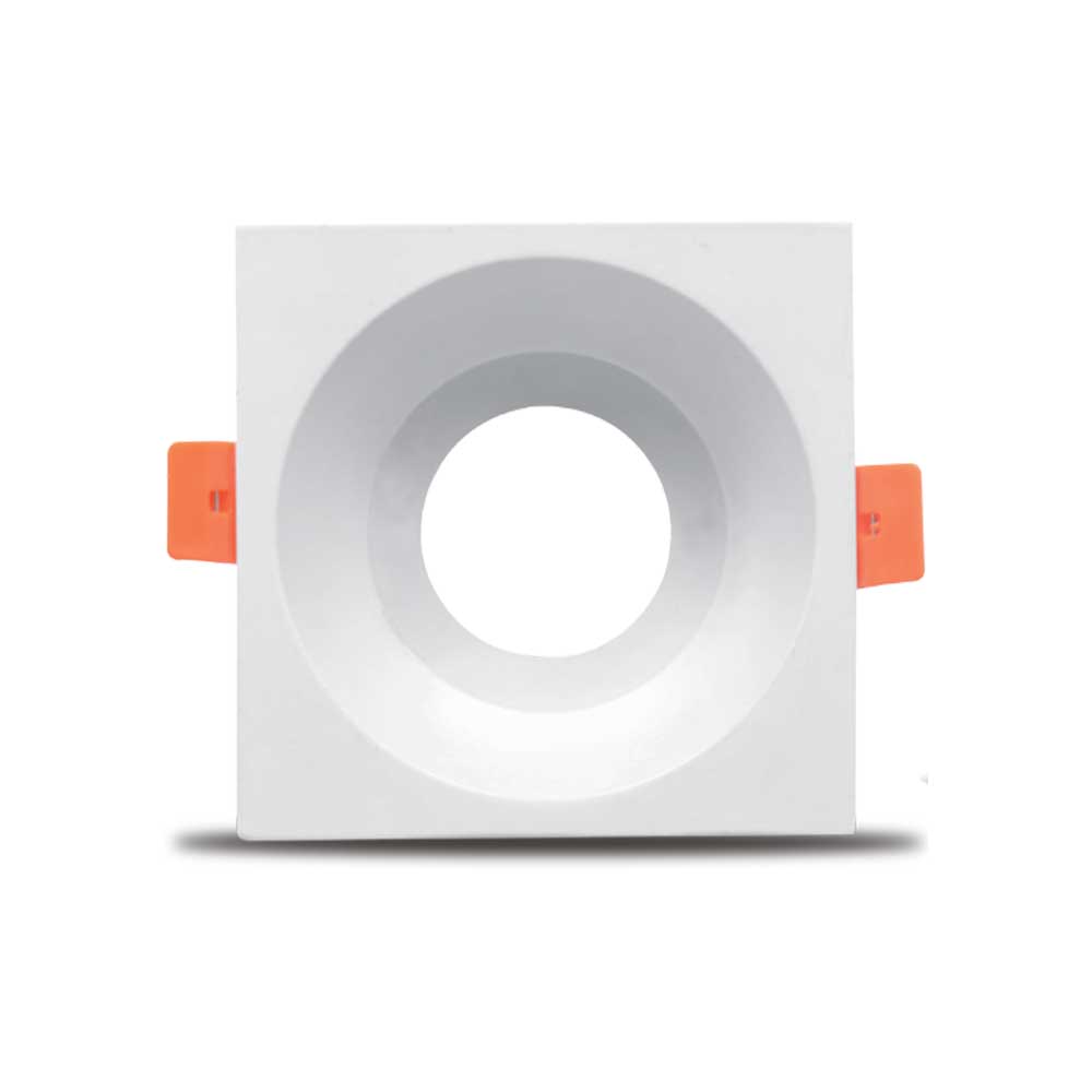 Carcasa Alb Patrat GU5.3 Tetra-C