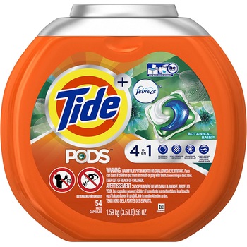 Detergent capsule Tide 4 in 1 Botanical Rain Febreze 54 bucati Detergent capsule Tide 4 in 1 Botanical Rain Febreze 54 bucati