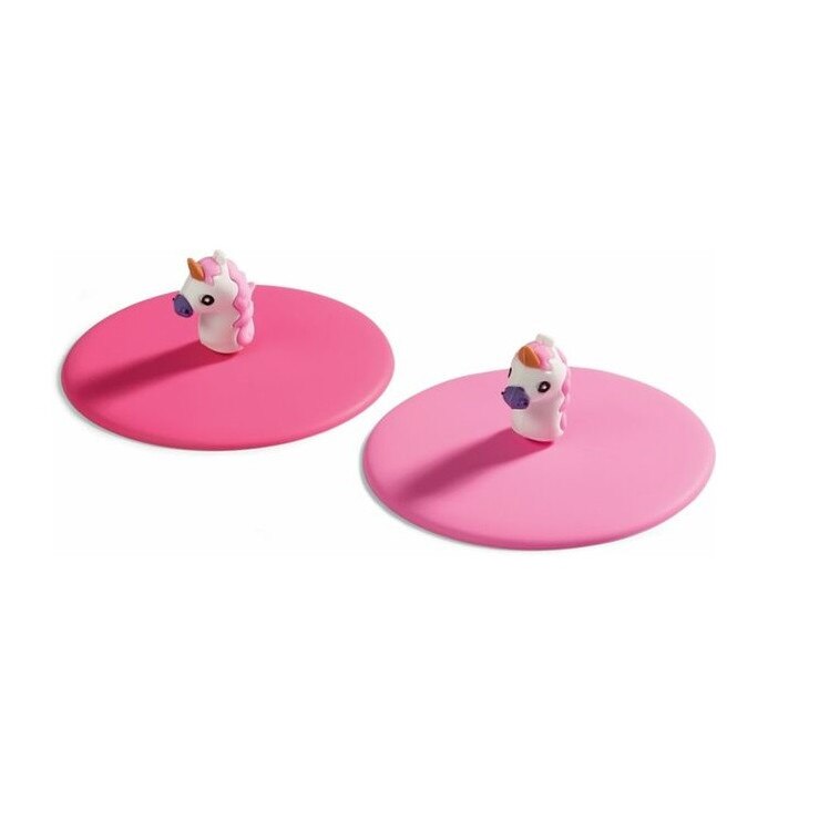 Set 2 capace silicon Kitchen Club, 105 x 105 x 40 mm, roz