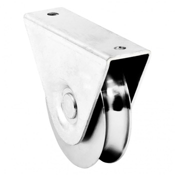 Rola suport exterior, profil V, porti culisante, otel, 80 mm Rola suport exterior, profil V, porti culisante, otel, 80 mm