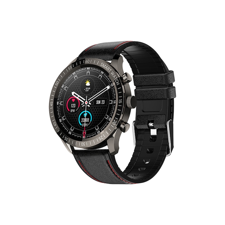 Smartwatch barbati, Sacosding, SMART I9, ritm cardiac, tensiune arteriala, saturatie, notificare pentru apeluri si mesaje, conversatii