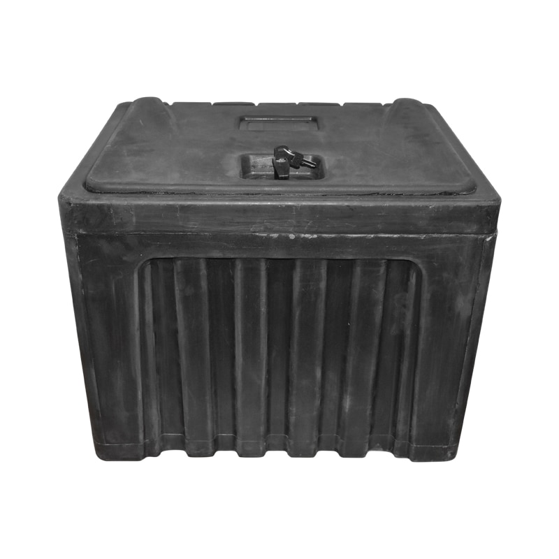 Lada pentru scule fara suport, din plastic negru 468x470x600 mm
