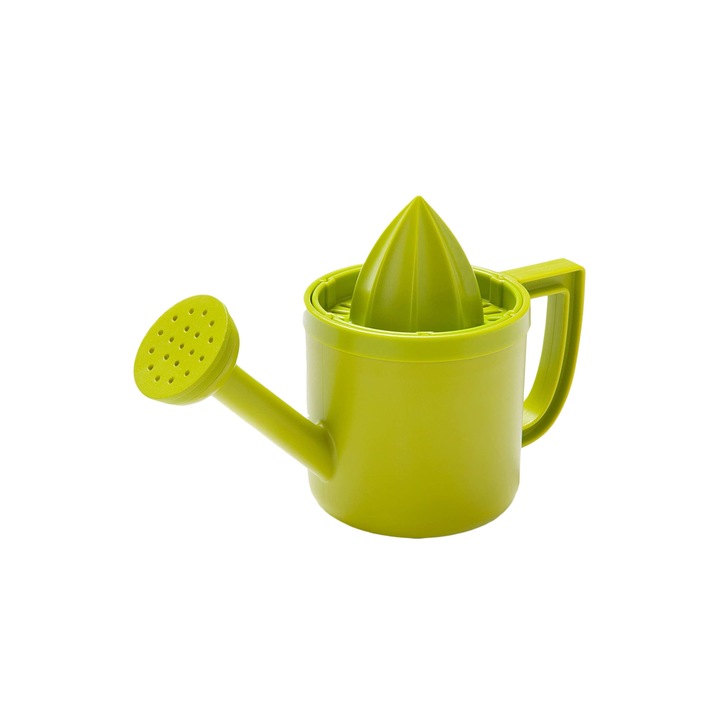 Kézi citromfacsaró, innovatív locsolókanna design, 200 ml, 18 x 12 x 8 cm, zöld, Doty
