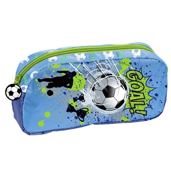 Penar Football Goal, 1 compartiment 20x10x4 cm Albastru Penar Football Goal, 1 compartiment 20x10x4 cm Albastru