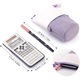Penar telescopic, convertibil in suport pentru pixuri, pensule, farduri, mov-lila