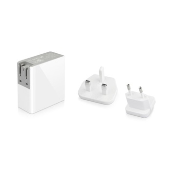 Alimentare cu 2 porturi USB 24W, Macally Home, alb Alimentare cu 2 porturi USB 24W, Macally Home, alb