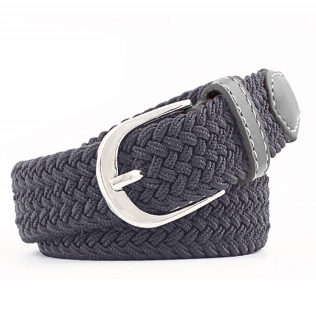 Curea elastica Pufo Sailor pentru barbati 105-125 x 3.5 cm, reglabila, gri