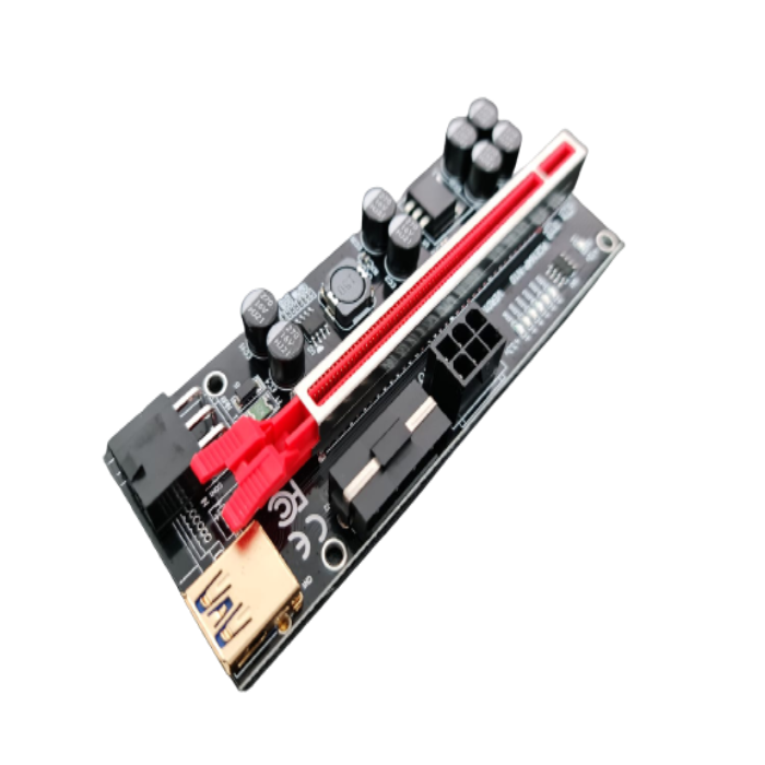 Card dedicat mining PCI-E RISER, versiunea 010S PLUS compatibil PCI-E Express 1X-16X cablu, USB 3.0
