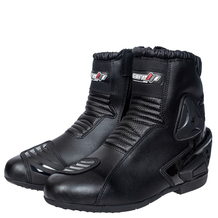 Ghete barbati pentru motocicleta MG-X, Corelli MG, Piele, Negru, 42 EU