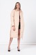 Missguided, Hosszú könnyű súlyú télikabát levehető derékkötővel, Krémszín, 12