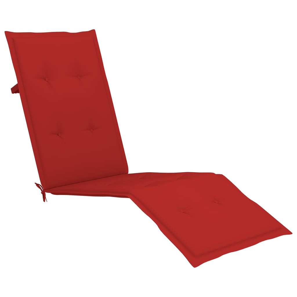Perna de sezlong, rosu, (75 + 105) x50x4 cm 314179