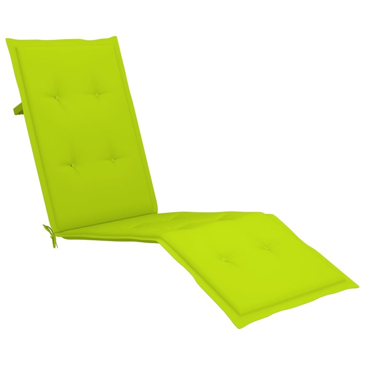 Възглавница за стол шезлонг vidaXL, ярко зелена, (75+105)x50x3 см, 0.64 Kg