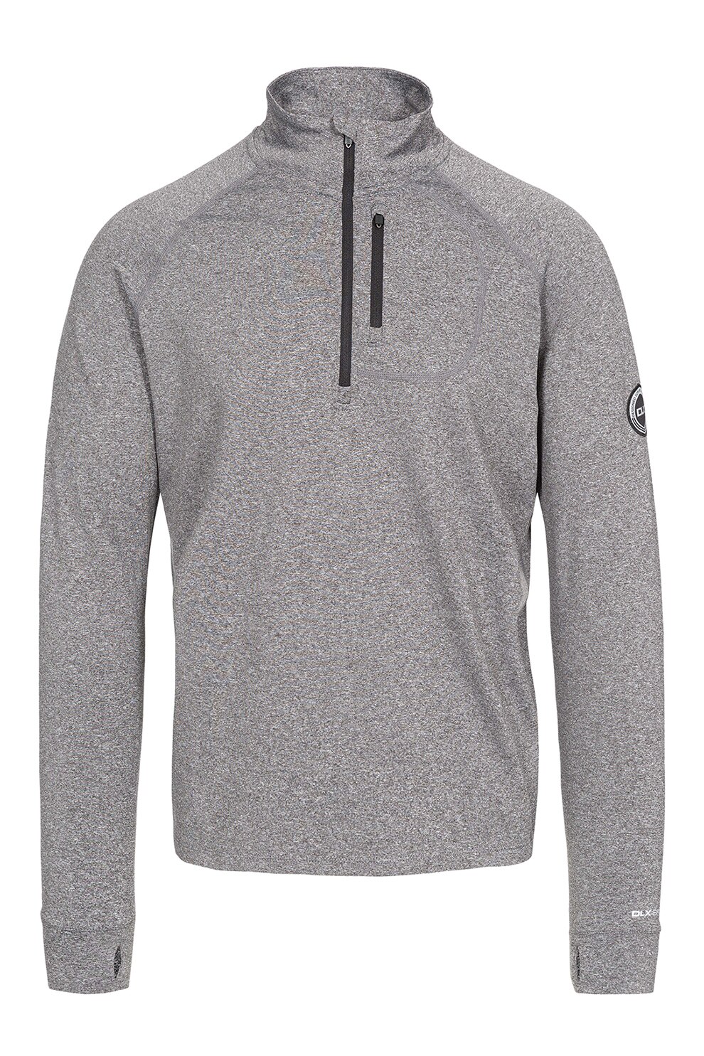 Trespass, Bluza cu fenta cu fermoar pentru schi Nicholas, Gri deschis melange