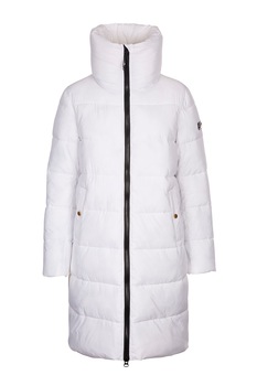 Trespass, Geaca midi cu guler inalt Faith, Alb Trespass, Geaca midi cu guler inalt Faith, Alb