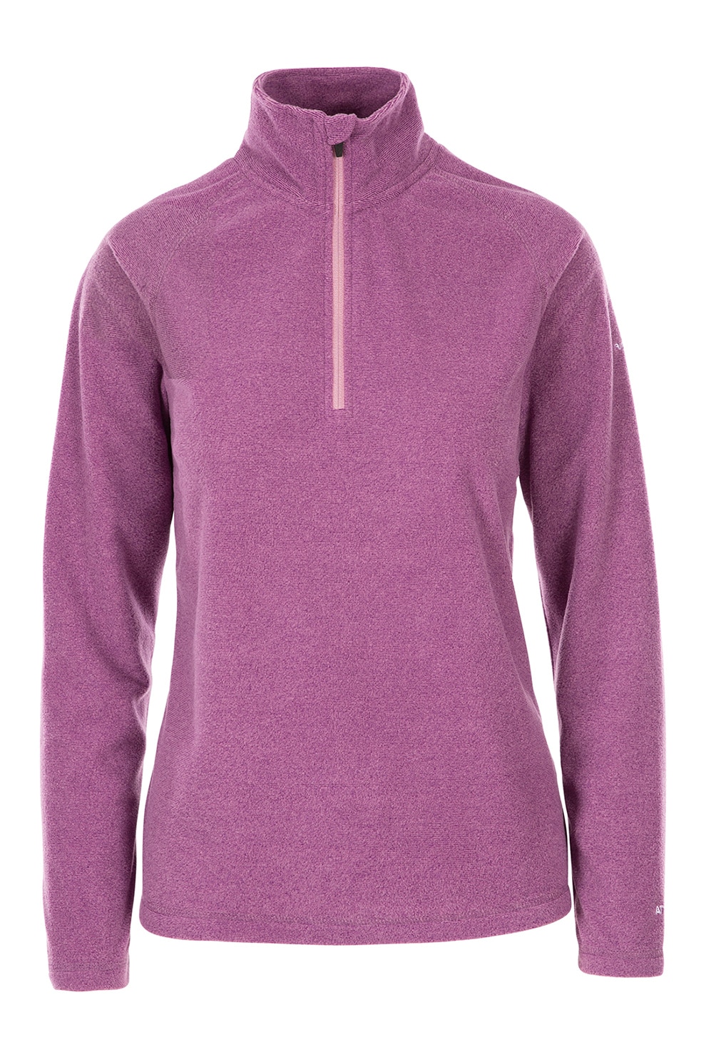 Trespass, Bluza sport din fleece cu fenta cu fermoar Meadows, Lila