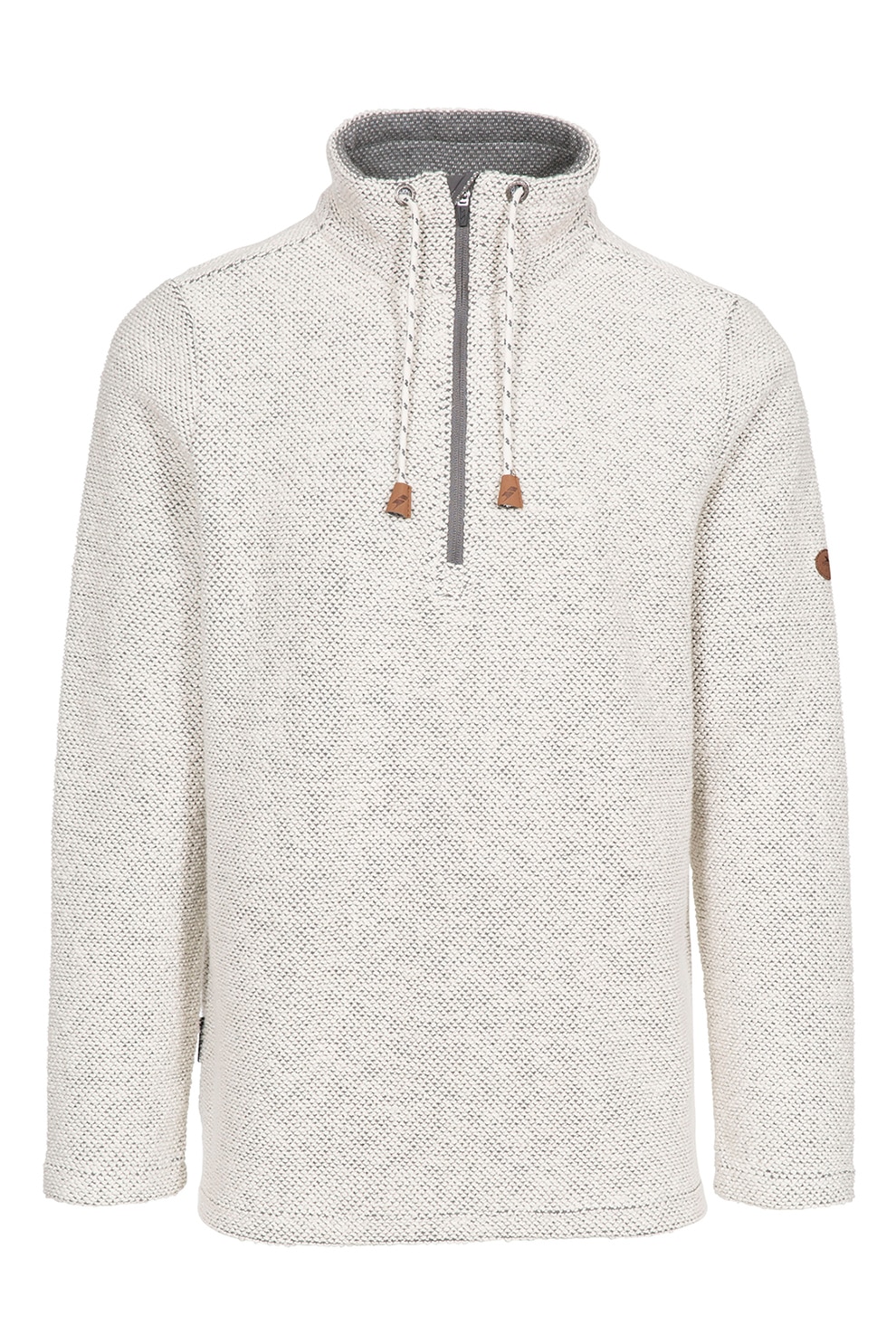 Trespass, Bluza sport cu fenta cu fermoar Falmouthfloss, Alb prafuit