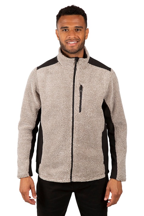 Trespass, Bluza de trening din tricot, pentru trekking Faratino, Ecru/Maro nisip