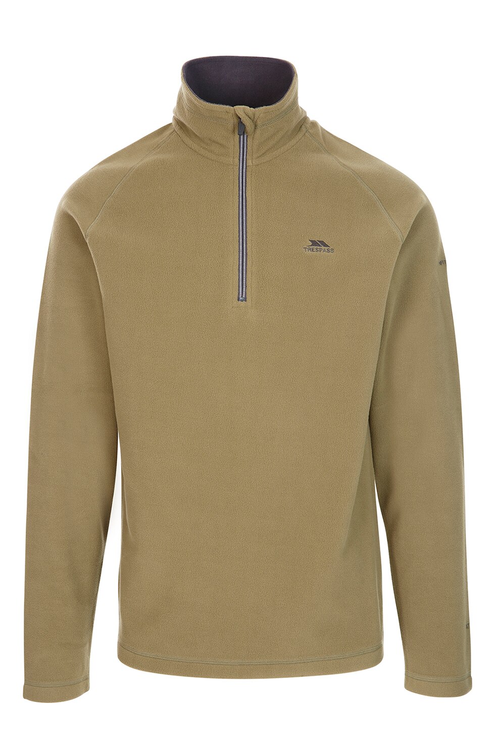 Trespass, Bluza sport din material microfleece cu fenta cu fermoar Blackford, maro deschis, maro camel