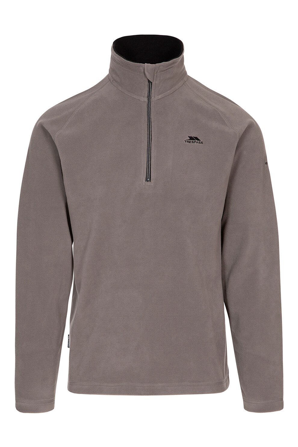 Trespass, Bluza sport din material microfleece cu fenta cu fermoar Blackford, maro taupe deschis, maro camel