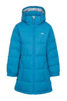 Trespass, Geaca lunga cu gluga detasabila Tiffy, Albastru Trespass, Geaca lunga cu gluga detasabila Tiffy, Albastru