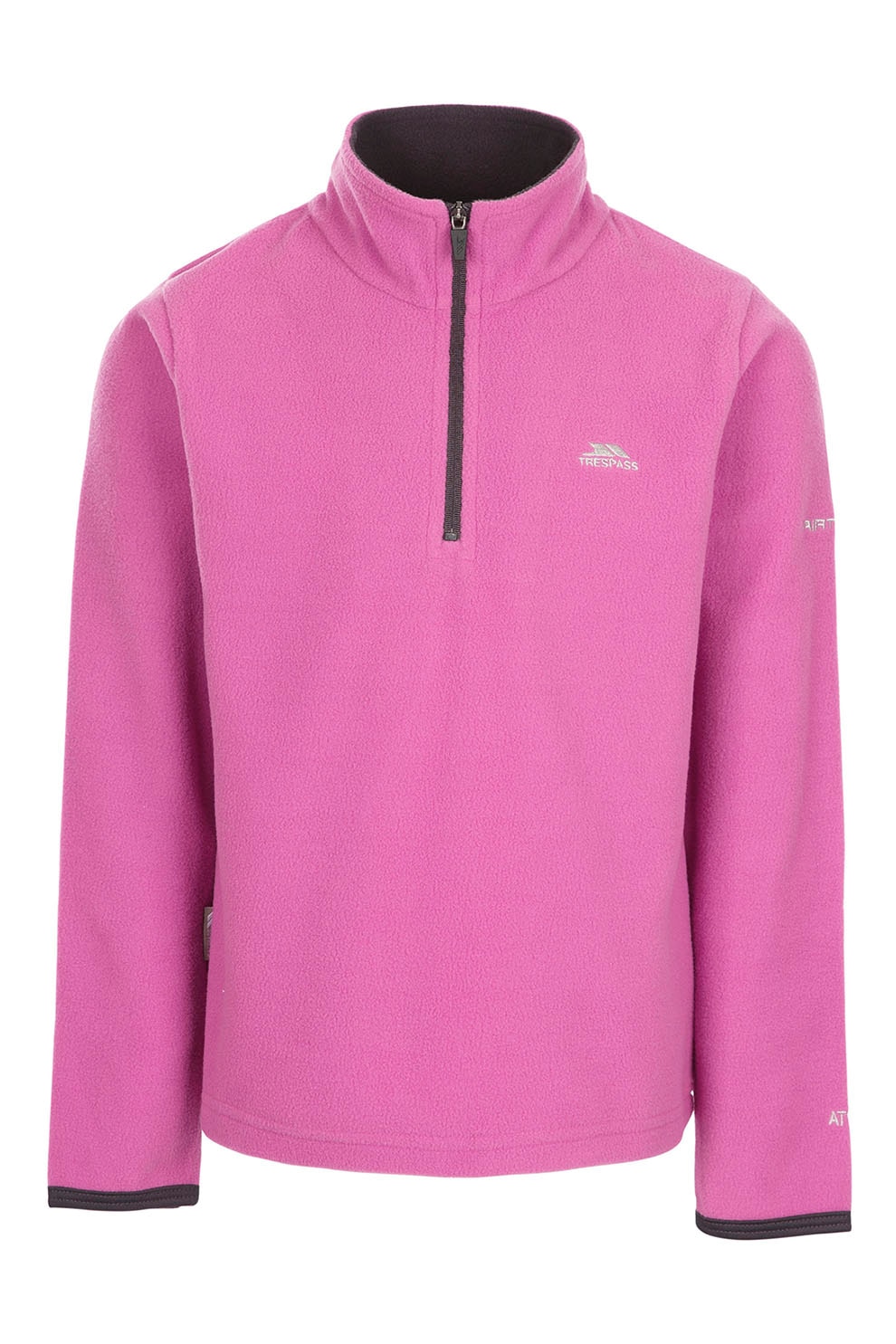 Trespass, Bluza sport din material fleece cu fermoar scurt Sybil, Roz
