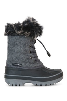 Trespass, Ghete de iarna cu garnitura de blana sintetica Aine, Gri inchis Trespass, Ghete de iarna cu garnitura de blana sintetica Aine, Gri inchis