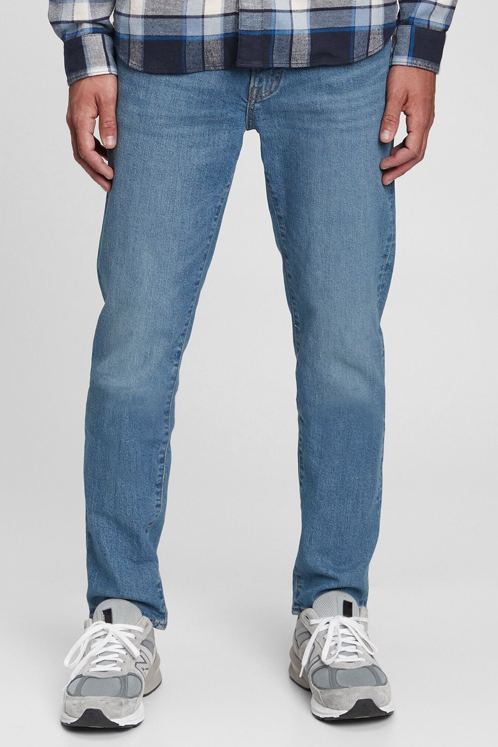 GAP, Blugi drepti decolorati, Albastru