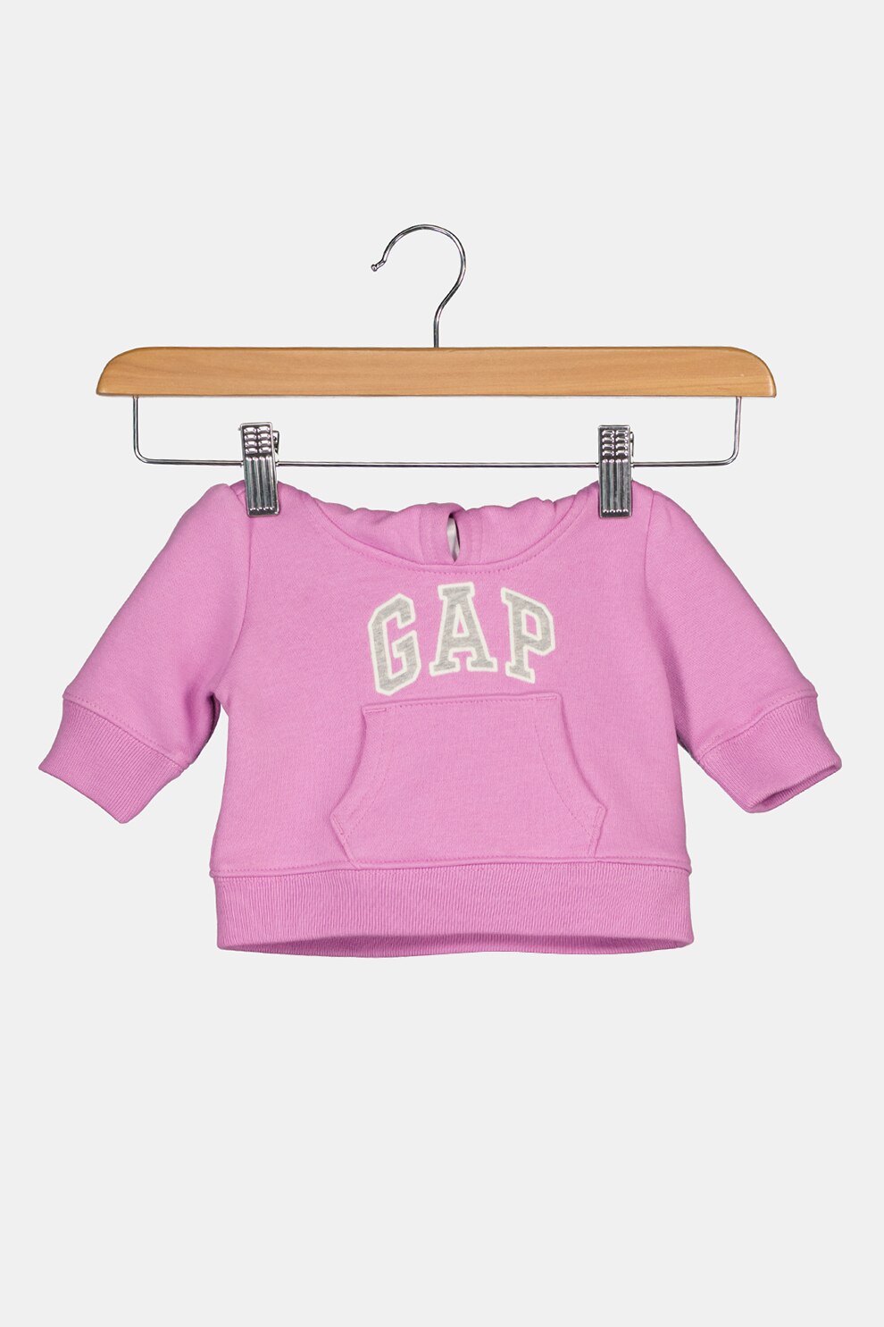 GAP, Hanorac cu buzunar kangaroo si logo brodat, Lila