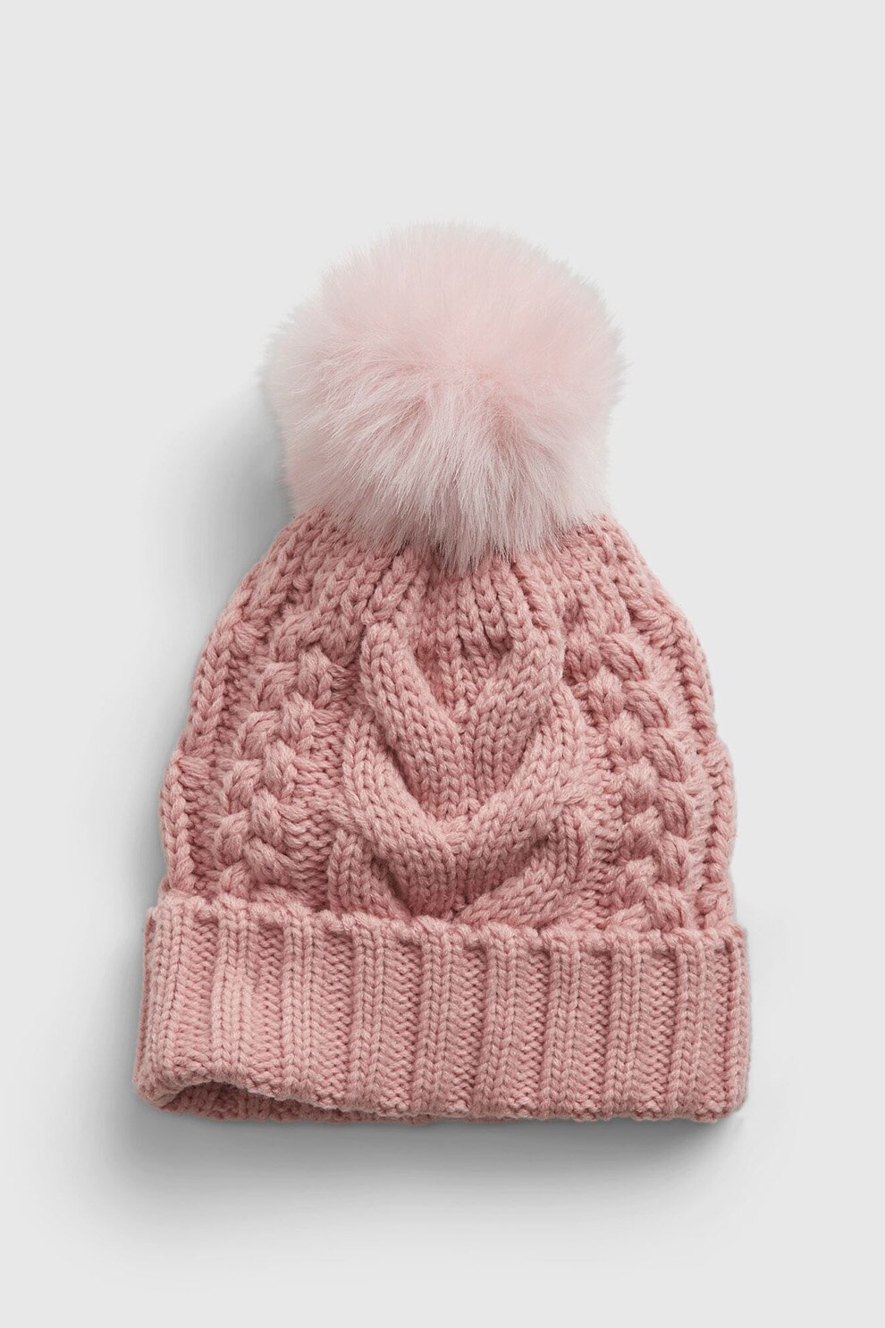 GAP, Caciula cu ciucure si torsade, Roz prafuit