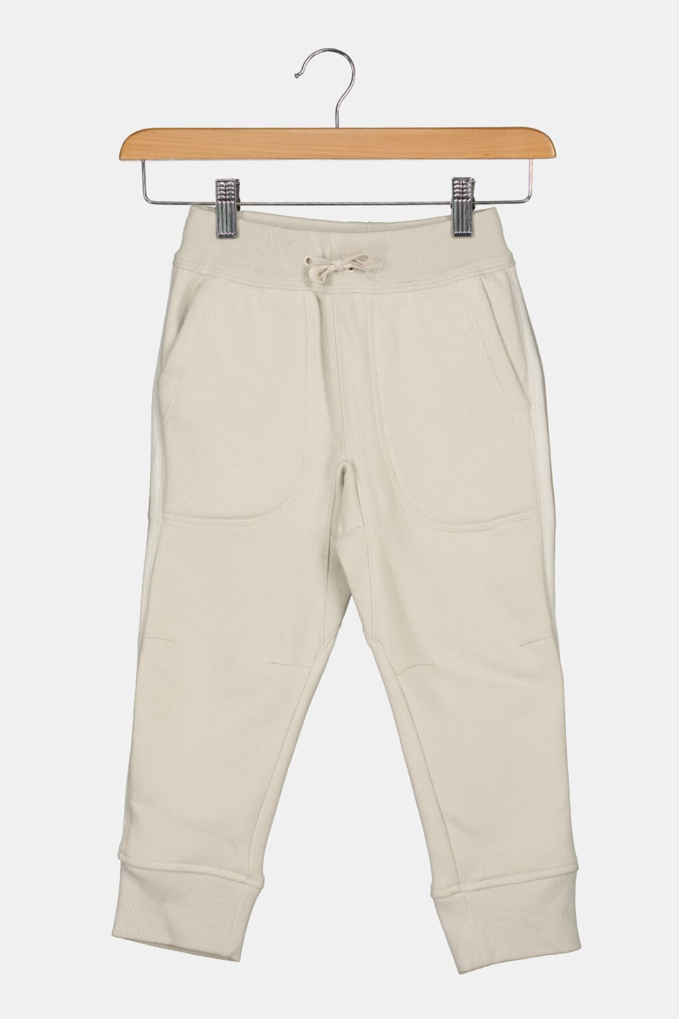 GAP, Pantaloni sport cu snur de ajustare si benzi laterale contrastante, Gri deschis