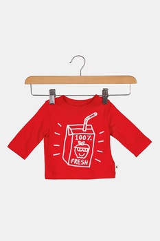 GAP, Bluza din jerseu cu imprimeu grafic contrastant, Rosu/Alb GAP, Bluza din jerseu cu imprimeu grafic contrastant, Rosu/Alb