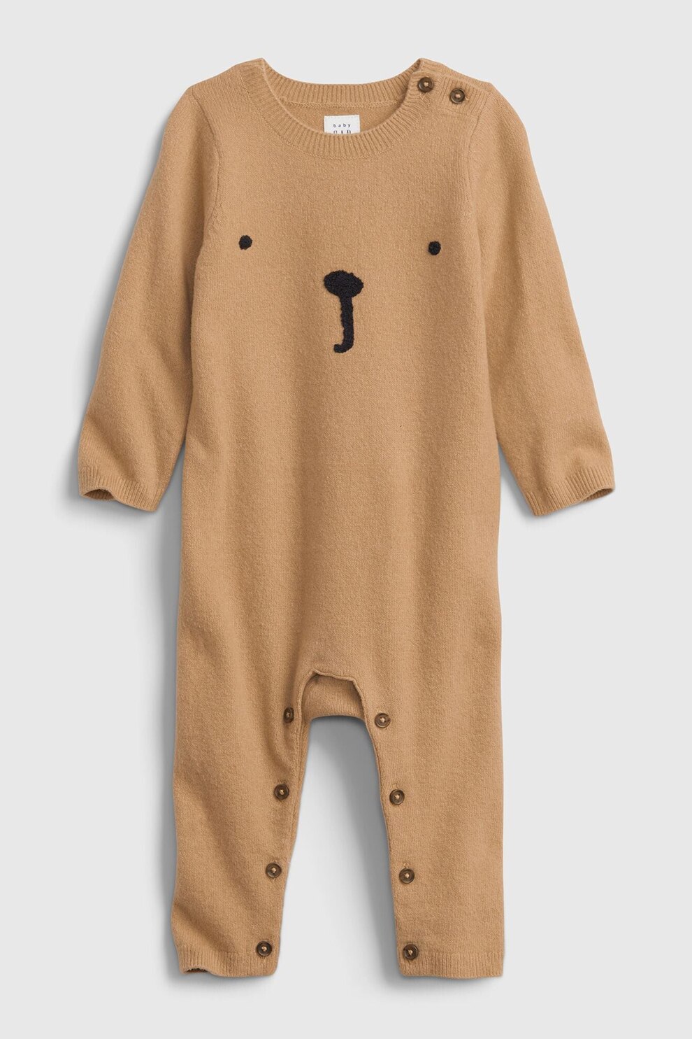 GAP, Salopeta tricotata cu maneci lungi, Maro camel