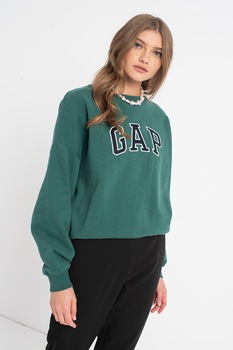 GAP, Bluza sport cu maneci cazute, Verde marin GAP, Bluza sport cu maneci cazute, Verde marin