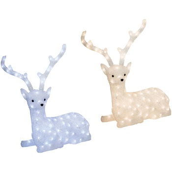 Ren decorativ Craciun Lumineo, 100 LED-uri, 41x63x64 cm, lumina rece/calda, exterior Ren decorativ Craciun Lumineo, 100 LED-uri, 41x63x64 cm, lumina rece/calda, exterior