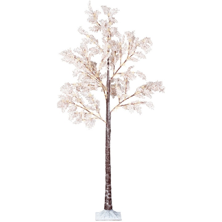 Copac decorativ Craciun Lumineo, 180 LED-uri, 180 cm, lumina calda, exterior