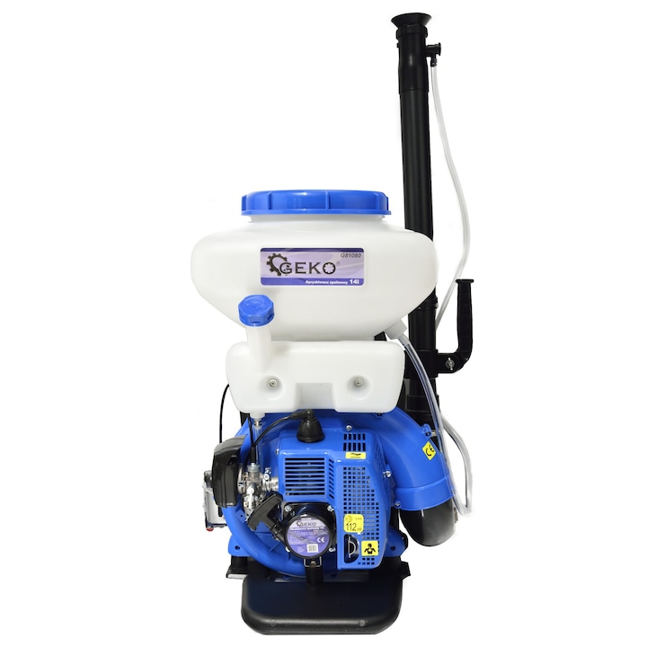 Пулверизатор Geko G81080, 2.13kW, 14 л. резервоар, 7500-8000rpm, Син/Бял