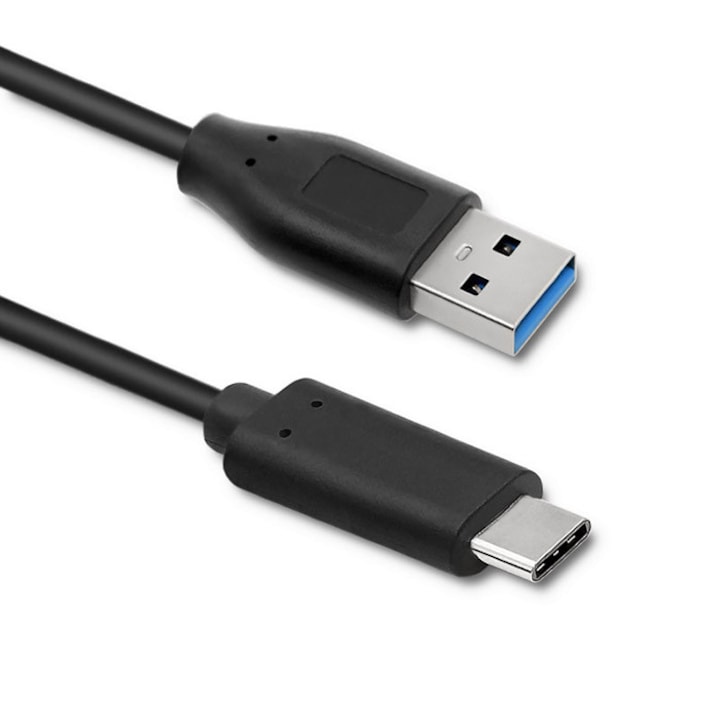 Kábel, Qoltec, USB 3.1 C típusú férfi / USB 3.0 A férfi, 1m