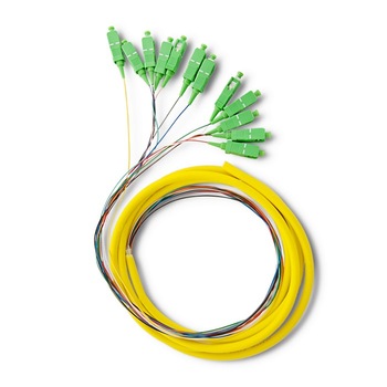 Set 12 cozi fibra optica, Qoltec, SC / APC, G652D, 2m, Galben Set 12 cozi fibra optica, Qoltec, SC / APC, G652D, 2m, Galben