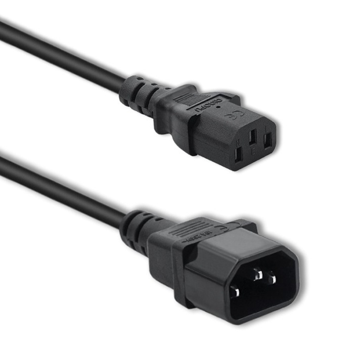 Захранващ кабел, Qoltec, UPS, C13/C14, 3x1.5mm², 1.8m