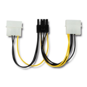 Set 2 adaptoare mama, Qoltec, PCI-E 8 pini tata, 15cm Set 2 adaptoare mama, Qoltec, PCI-E 8 pini tata, 15cm